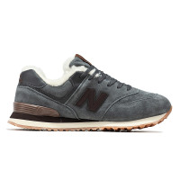 New Balance 574 Dark Grey Brown Winter