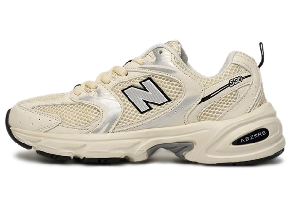 New Balance 530 Cream Black Silver