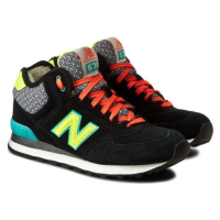 New Balance 574 Mid Cut Black Yellow