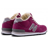 New Balance 574 Mid Purple With Fur