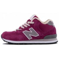 New Balance 574 Mid Purple With Fur