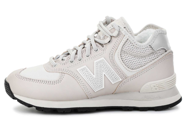 New Balance 574 Mid Light Grey с мехом