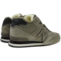 New Balance 574 Mid Gray Green с мехом