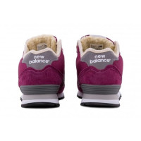 New Balance 574 Mid Purple With Fur