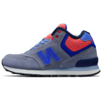 New Balance 574 Mid Cut Grey Blue Red