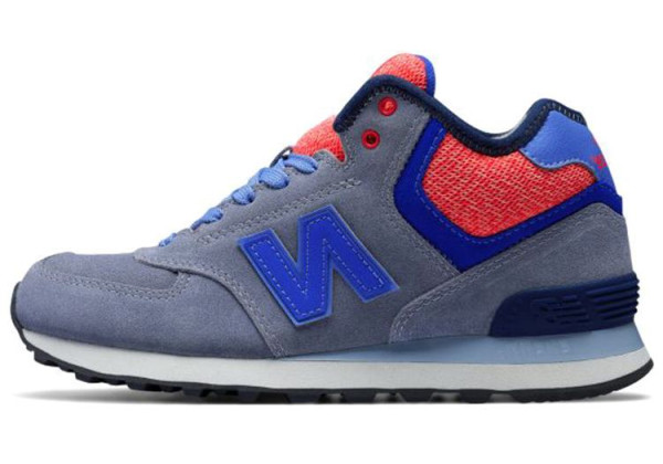 New Balance 574 Mid Cut Grey Blue Red