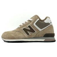 New Balance 574 Mid Beige Brown Grey с мехом