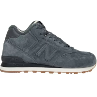 New Balance 574 Mid Deep Blue Suede с мехом