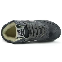 New Balance 574 Mid Deep Grey Black с мехом