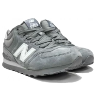 New Balance 574 Mid Light Grey White с мехом