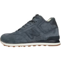 New Balance 574 Mid Deep Blue Suede с мехом