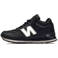 New Balance 574 Mid Black White зимние