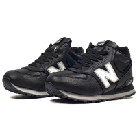 New Balance 574 Mid Black White зимние