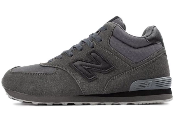 New Balance 574 Mid Dark Grey Black