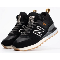 New Balance 574 Mid x Stone Island Black White