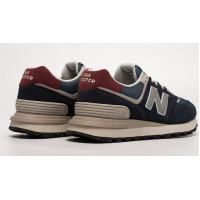 New Balance 574 Legacy Navy Blue Grey Red