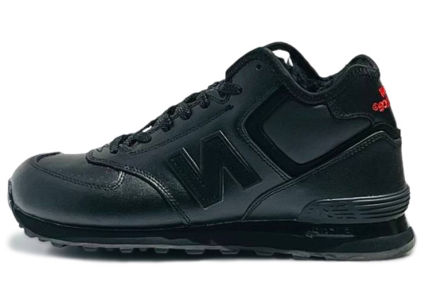 New Balance 574 Mid All Black зимние