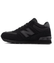 New Balance 574 Mid Triple Black зимние