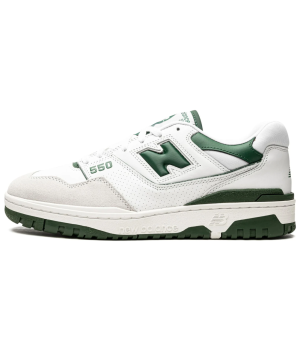 New Balance 550 White Team Forest Green