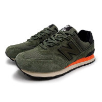 Кроссовки New Balance 574 Dark Green Orange