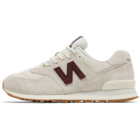 New Balance 574 Bone White Burgundy