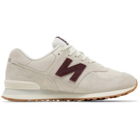 New Balance 574 Bone White Burgundy