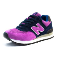 New Balance женские кроссовки 574 с сеткой пурпурные 