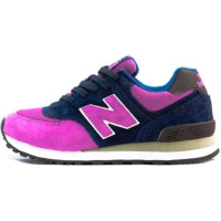 New Balance женские кроссовки 574 с сеткой пурпурные 