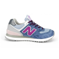 New Balance женские кроссовки 574 сине-голубые