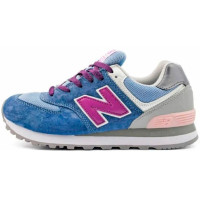 New Balance женские кроссовки 574 сине-голубые