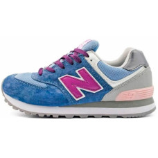 New Balance женские кроссовки 574 сине-голубые