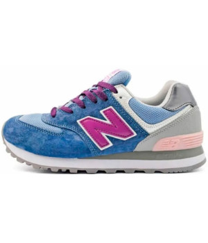 New Balance женские кроссовки 574 сине-голубые