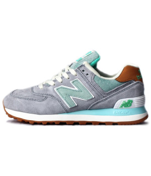 New Balance 574 Grey Mint Brown