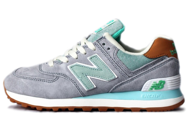 New Balance 574 Grey Mint Brown