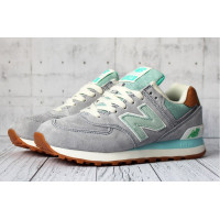 New Balance 574 Grey Mint Brown