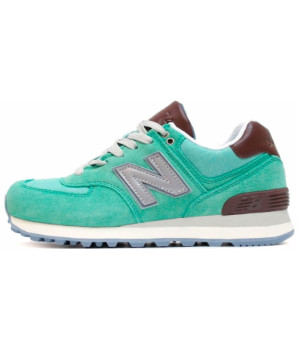 Кроссовки женские New Balance 574 Premium зеленые