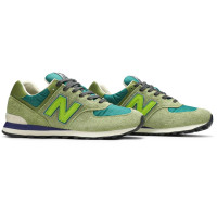 Кроссовки New Balance женские 574 сине-зеленые