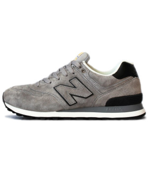 Кроссовки New Balance 574 серые с коричневым 