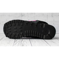 Кроссовки New Balance женские 574 без сетки Black (Pink)