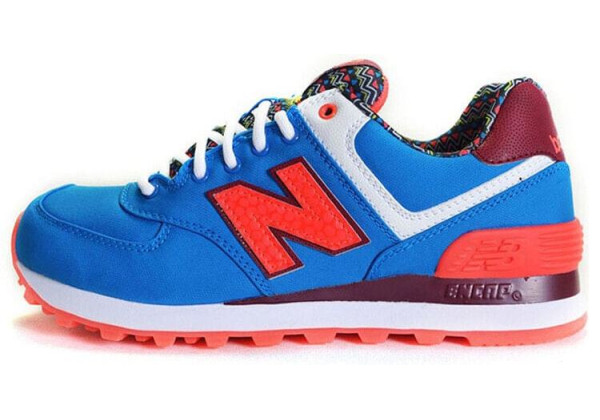 New Balance женские кроссовки 574 с сеткой синий с розовым