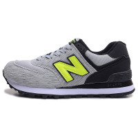 New Balance 574 кроссовки серо-салатовые