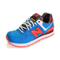 New Balance женские кроссовки 574 с сеткой синий с розовым