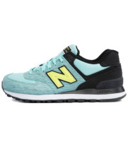 Кроссовки New Balance женские 574 мятные с черным 