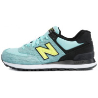 Кроссовки New Balance женские 574 мятные с черным 