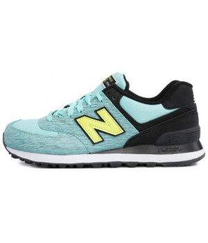 Кроссовки New Balance женские 574 мятные с черным 