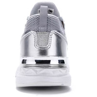 Кроссовки New Balance 574 кожаные серебряные