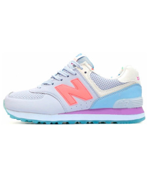 Кроссовки New Balance 574 Dim Blue (Coral/Purple)