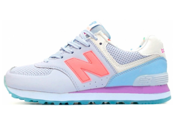 Кроссовки New Balance 574 Dim Blue (Coral/Purple)