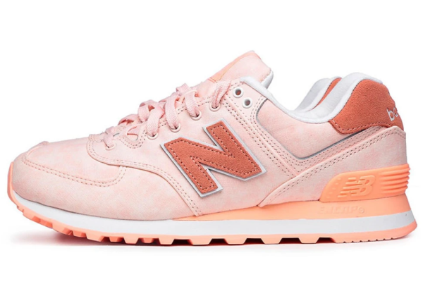 New Balance женские кроссовки 574 оранжевые