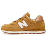 Кроссовки New Balance 574 Made In England коричневые с бежевым